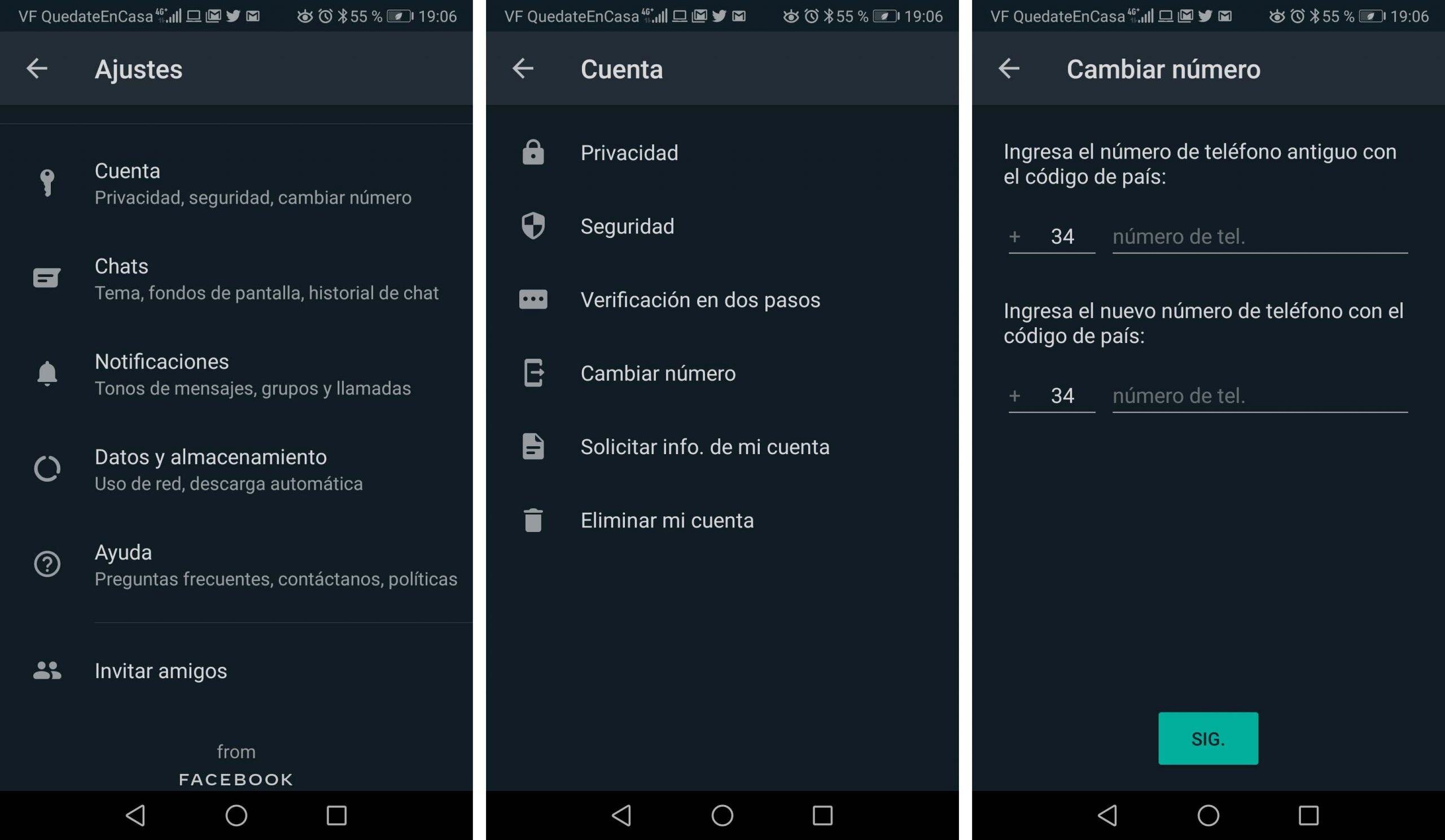 Cómo Cambiar el Número de Teléfono en iMessage: Guía Paso a Paso 39 Cambiar el número en WhatsApp