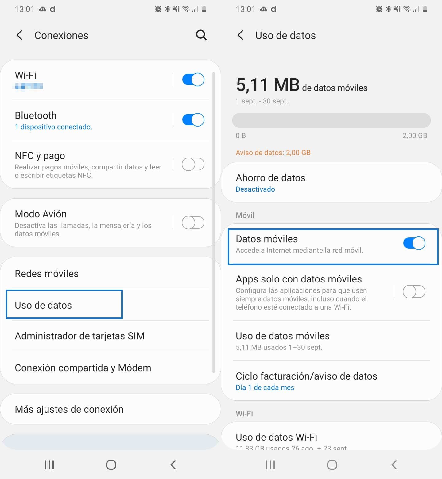 Cómo Activar Datos Móviles de Digi: Guía Rápida y Segura 23 ¿Cómo activar/desactivar los datos móviles desde la configuración de mi teléfono?