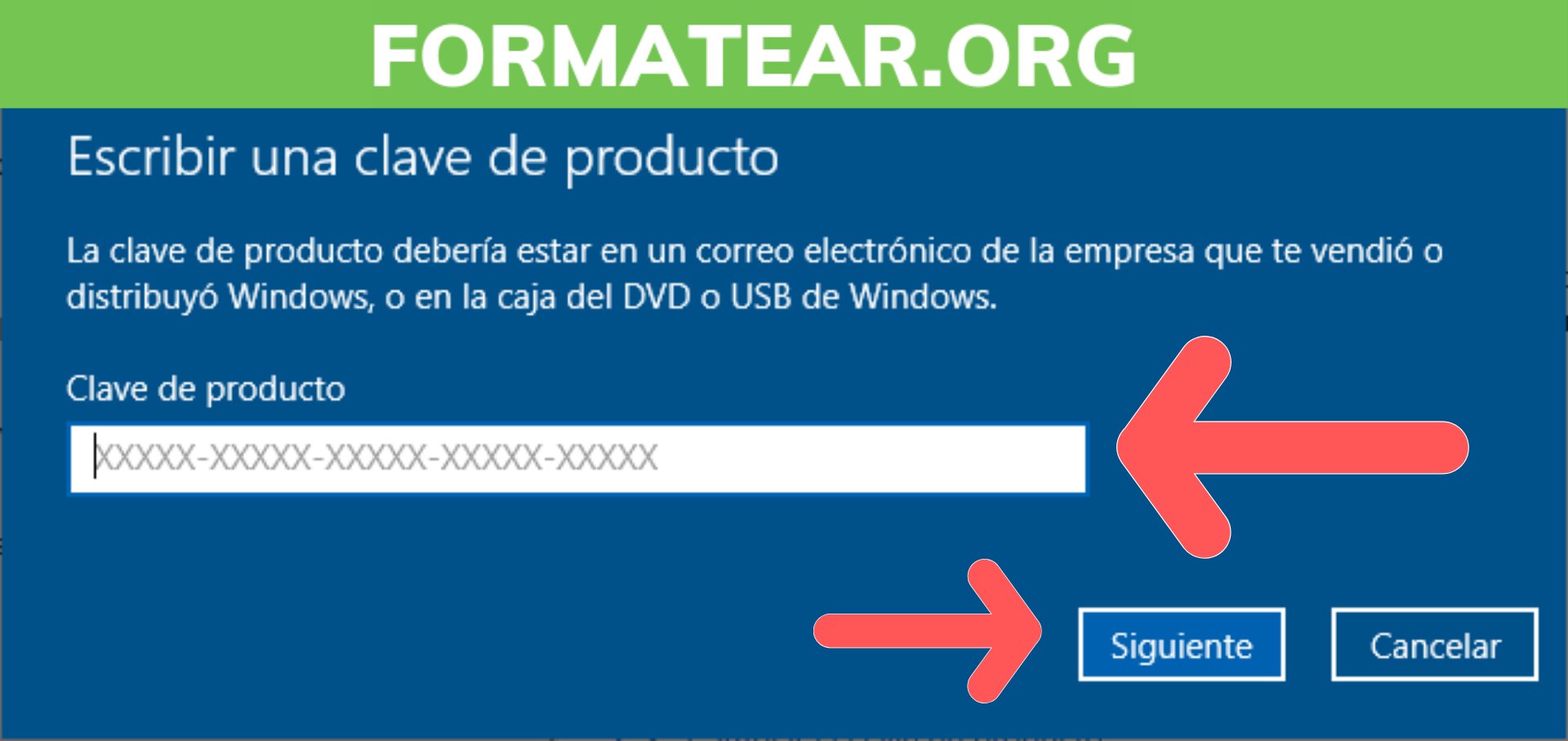 Importancia de usar una clave de producto válida