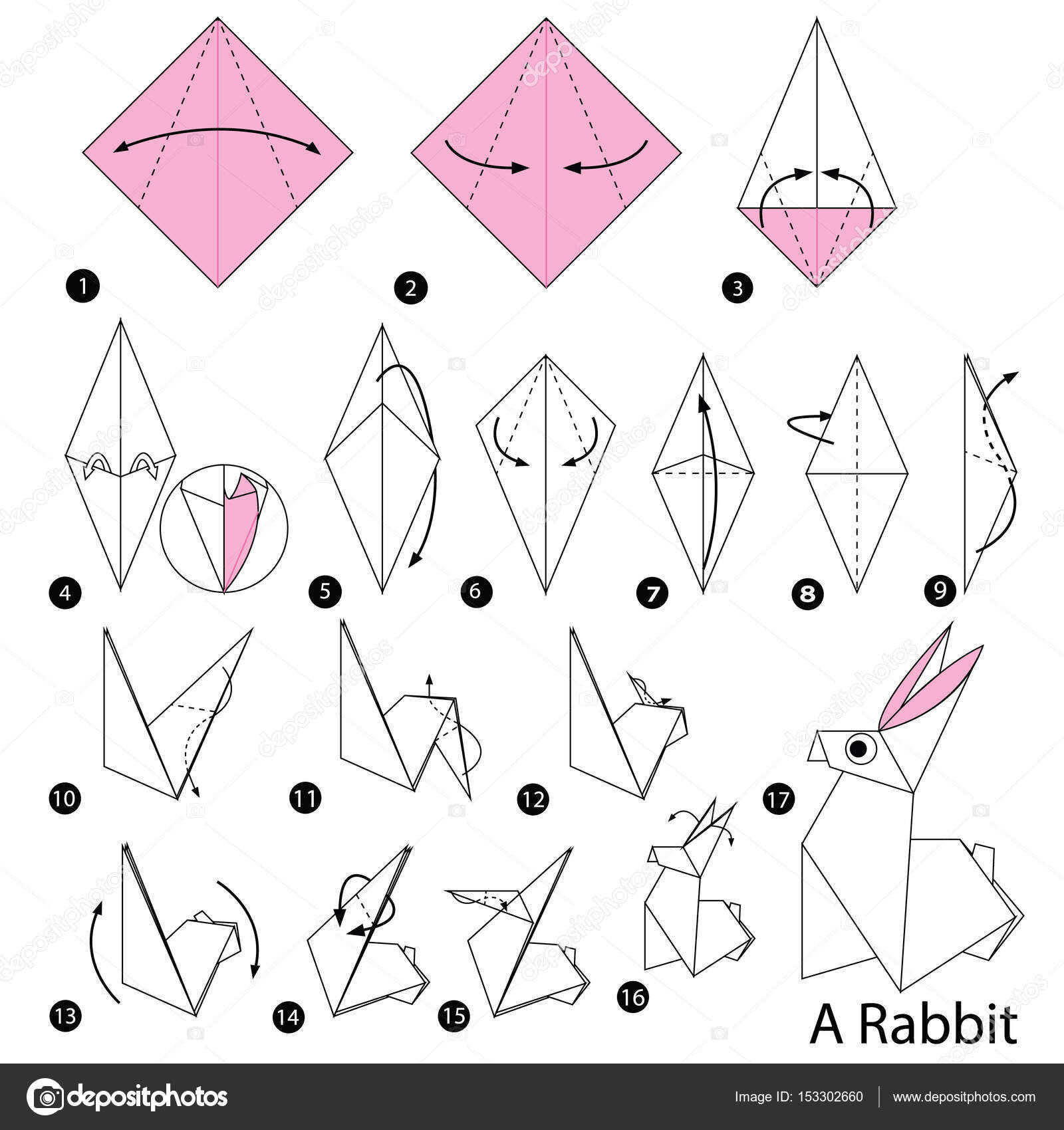 ¿Qué materiales necesito para hacer un conejo origami fácil paso a paso?