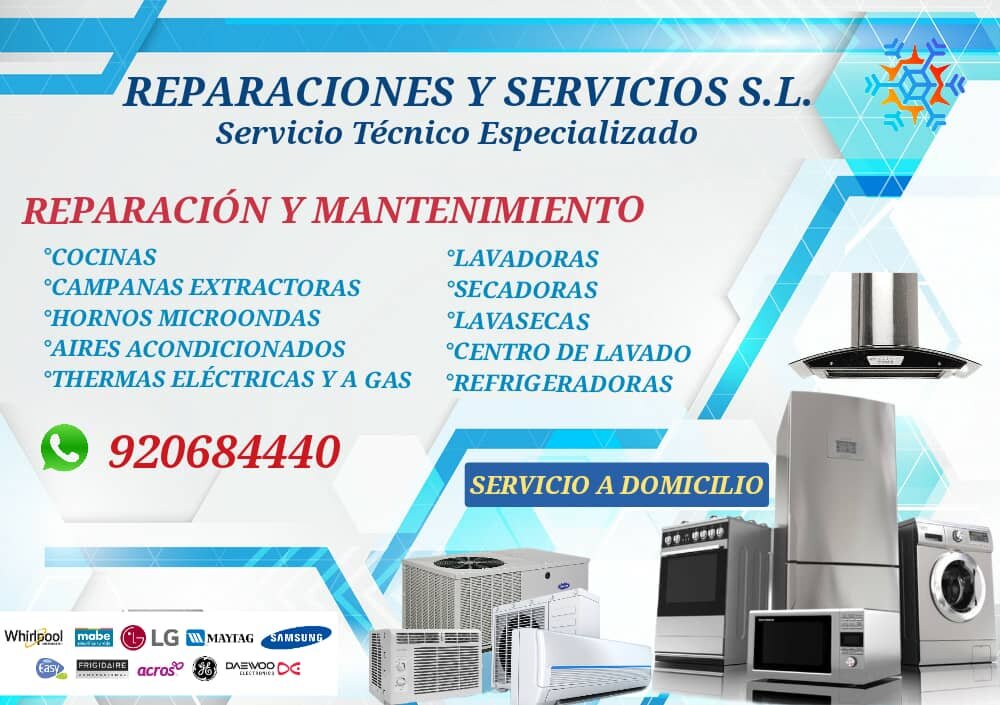 ¿Qué tipos de electrodomésticos reparamos en Pamplona?